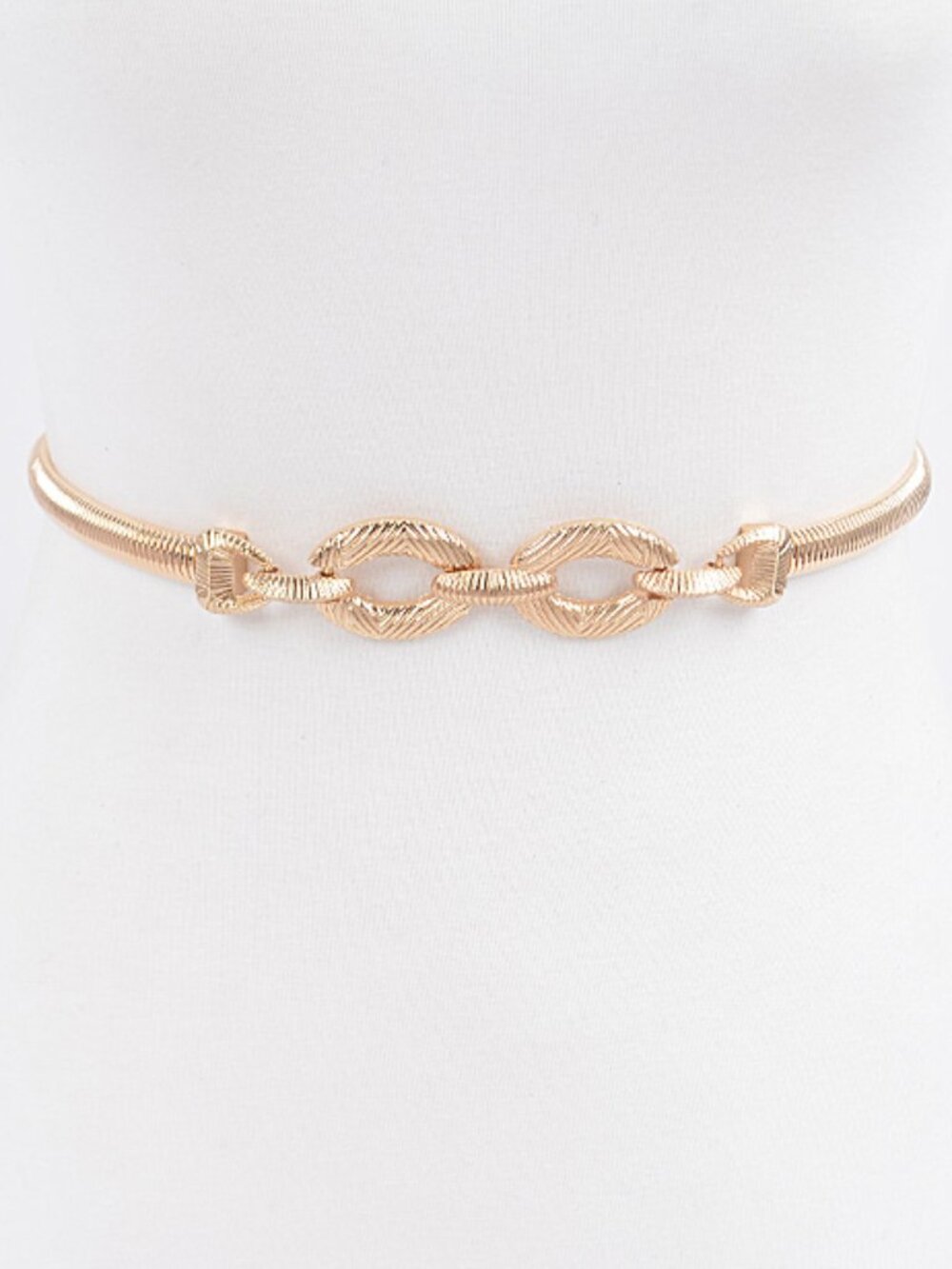 BNWT Metal Buckle Fashion Elastic Belt Stretch Belt